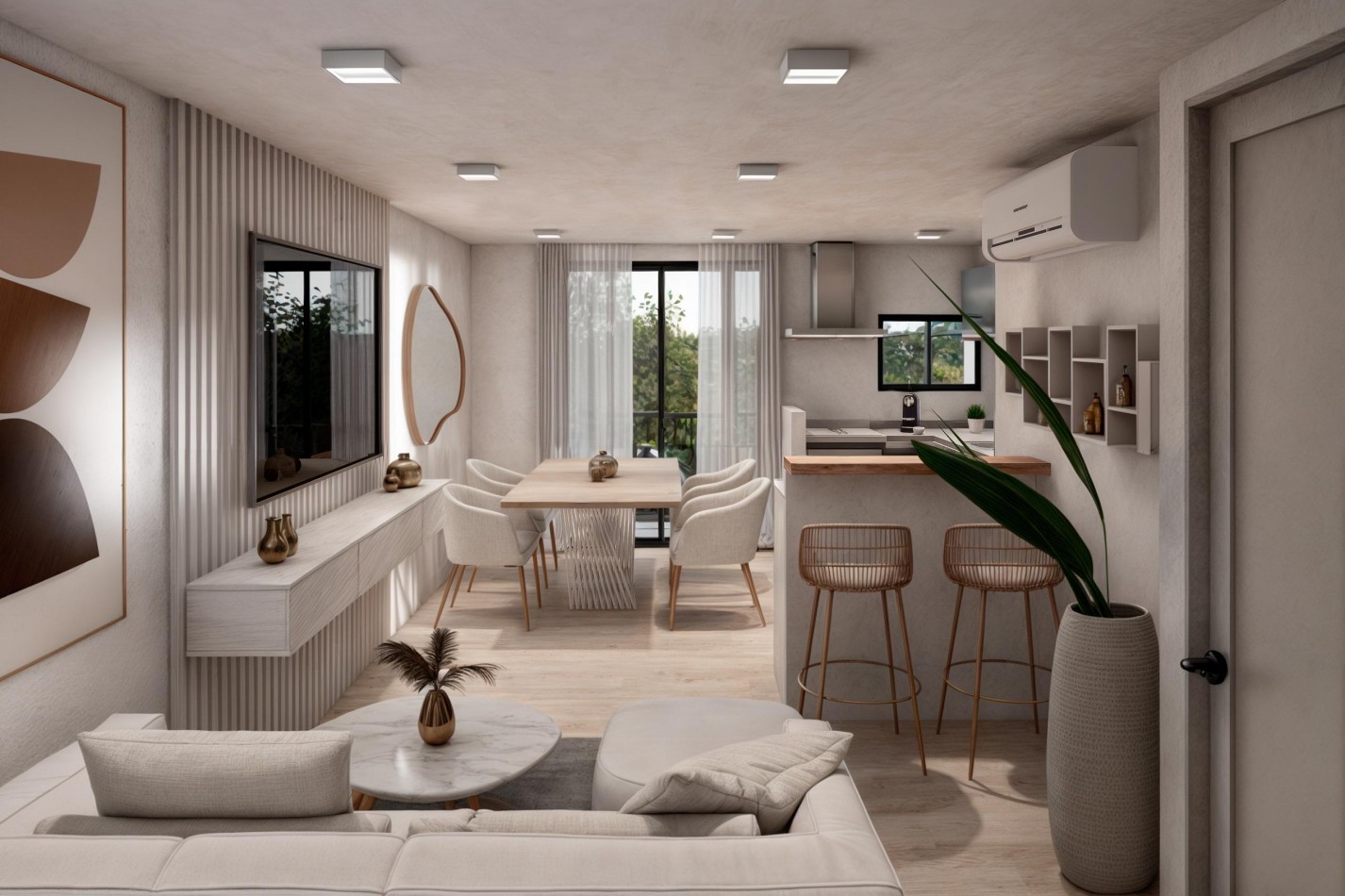 41 E/ 17 Y 18 . 1 DORMITORIOS SEMI PISO-  BARRIO NORTE 