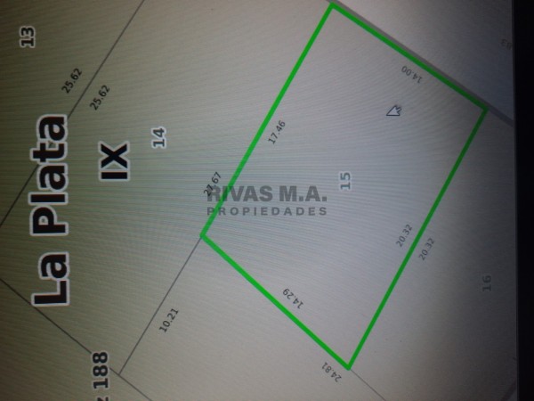 83 Y 6 - LOTE BALDIO EN VENTA DE 14 X 20 - VILLA ELVIRA